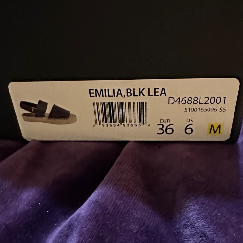 Vince Black Leather Espadrille Slingback Sandals - Picture 3 of 4